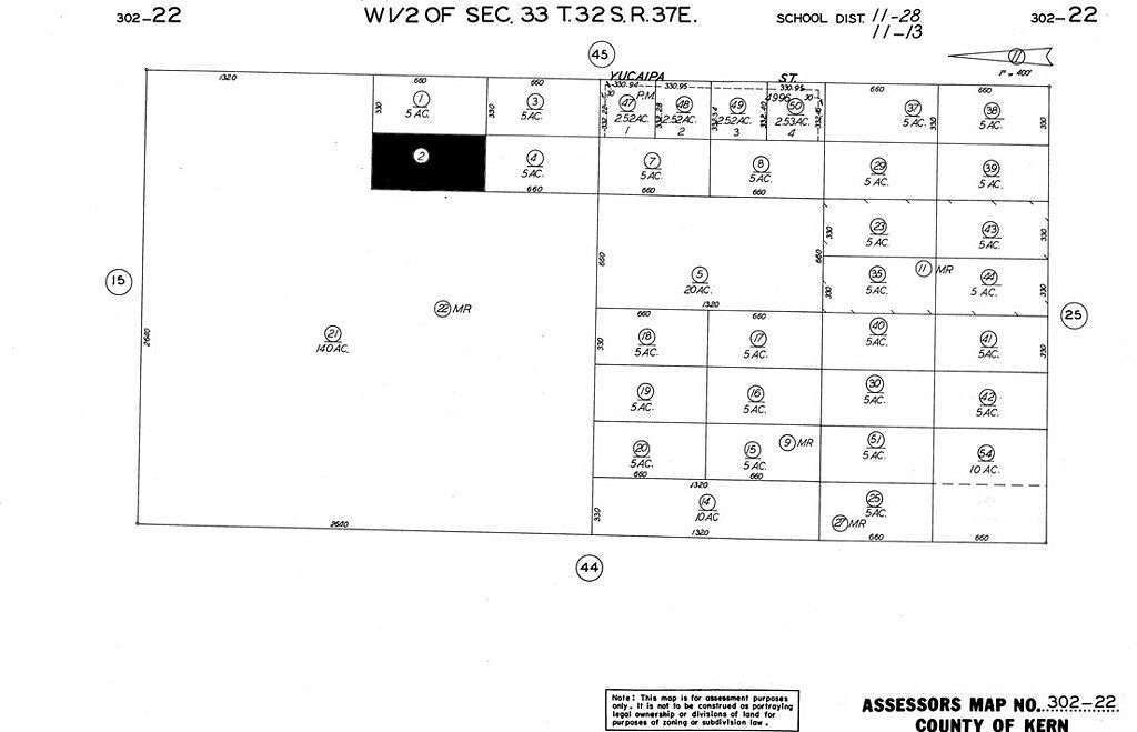 5 Acres of Residential Land for Sale in California City, California