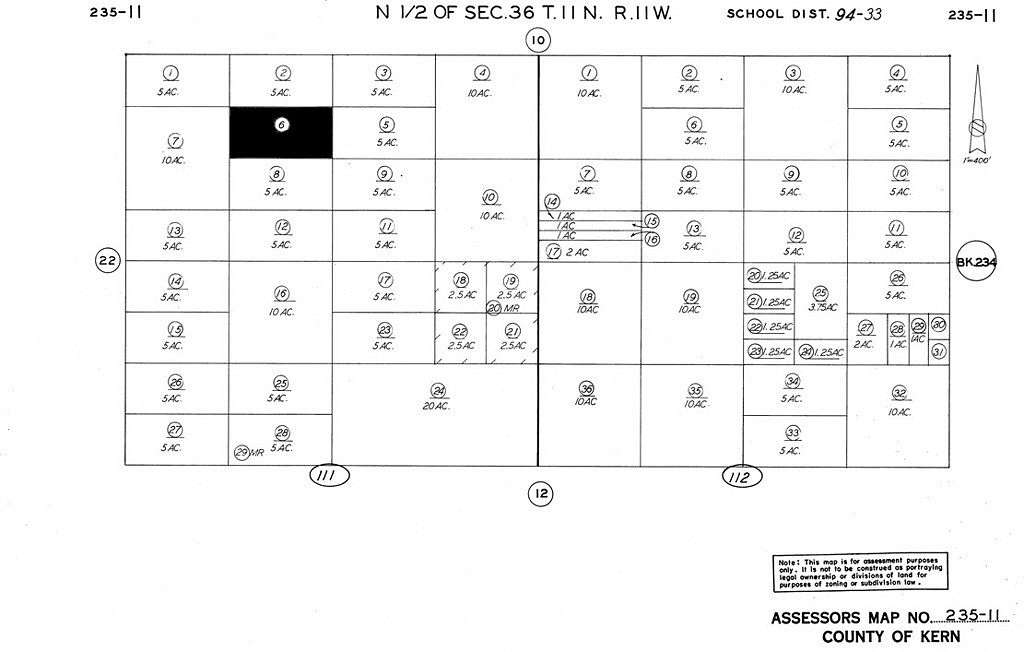 5 Acres of Land for Sale in Bakersfield, California