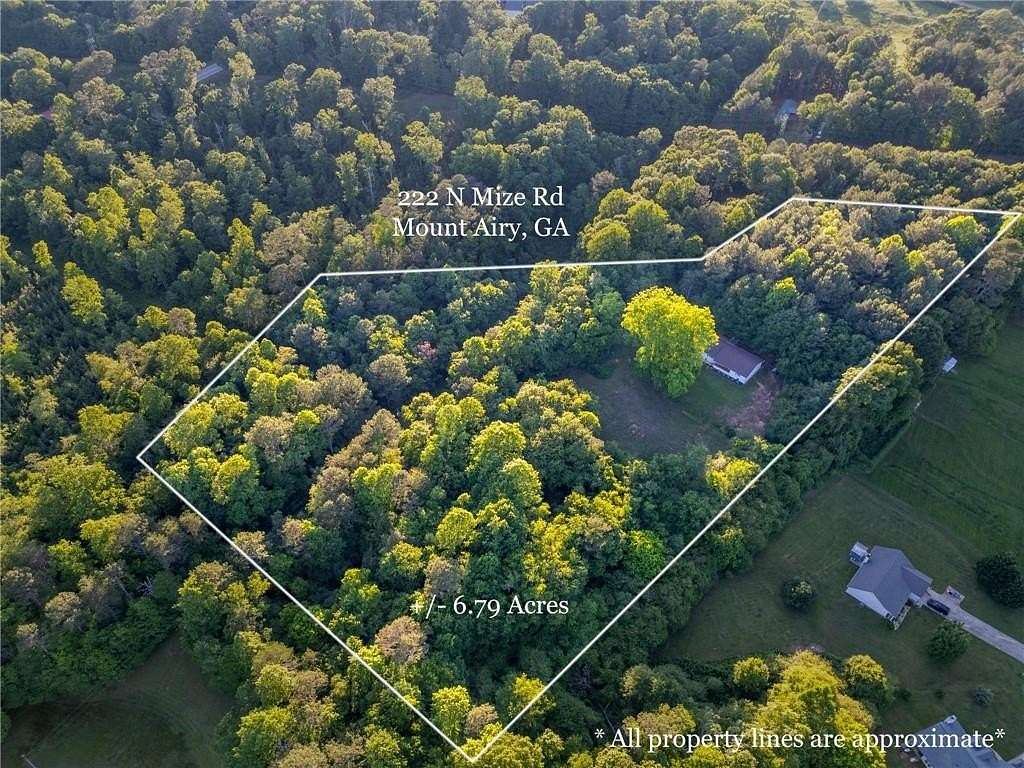 6.79 Acres of Residential Land with Home for Sale in Mount Airy, Georgia