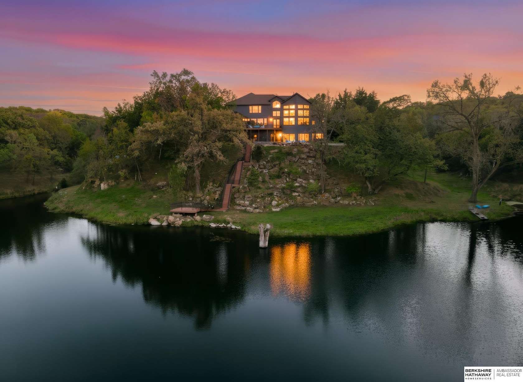 5.7 Acres of Residential Land with Home for Sale in Louisville, Nebraska