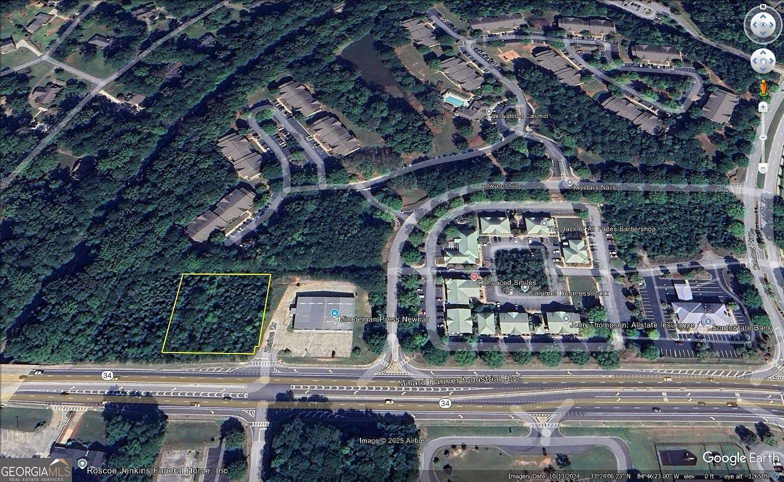 0.83 Acres of Commercial Land for Sale in Newnan, Georgia