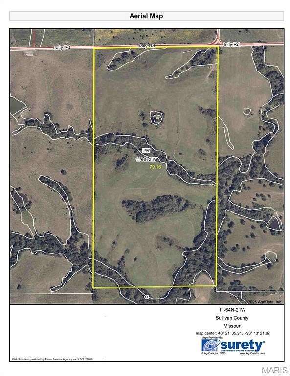 81 Acres of Recreational Land & Farm for Sale in Clay Township, Missouri