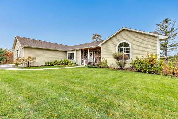 3 Acres of Residential Land with Home for Sale in Amherst, Wisconsin