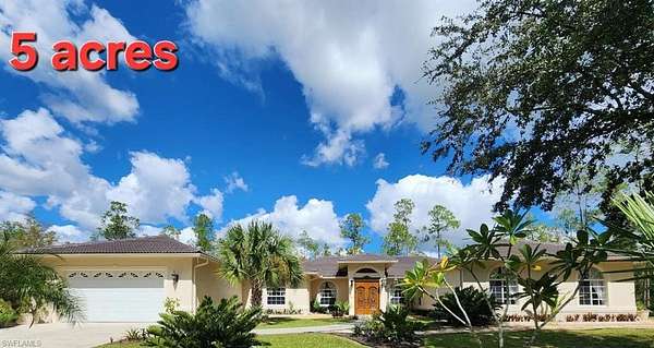 5 Acres of Residential Land with Home for Sale in Naples, Florida