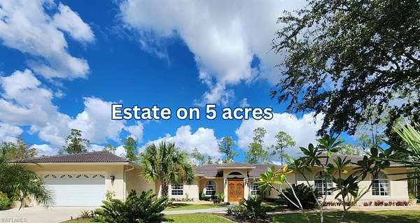 5 Acres of Residential Land with Home for Sale in Naples, Florida