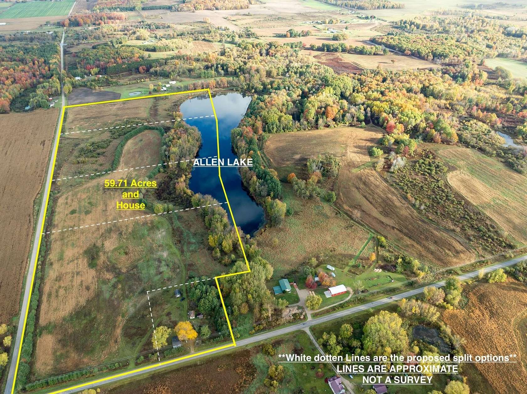 57.7 Acres of Recreational & Residential Land for Sale in Custer, Michigan