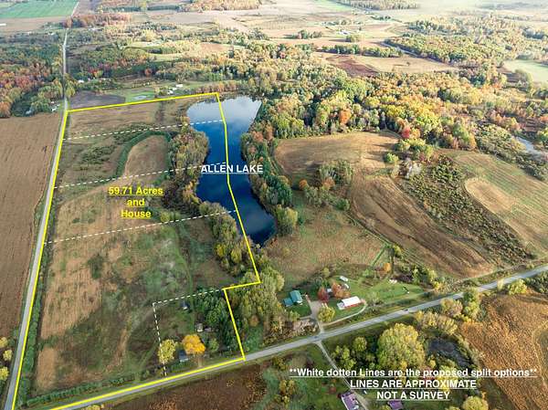 57.7 Acres of Recreational & Residential Land for Sale in Custer, Michigan