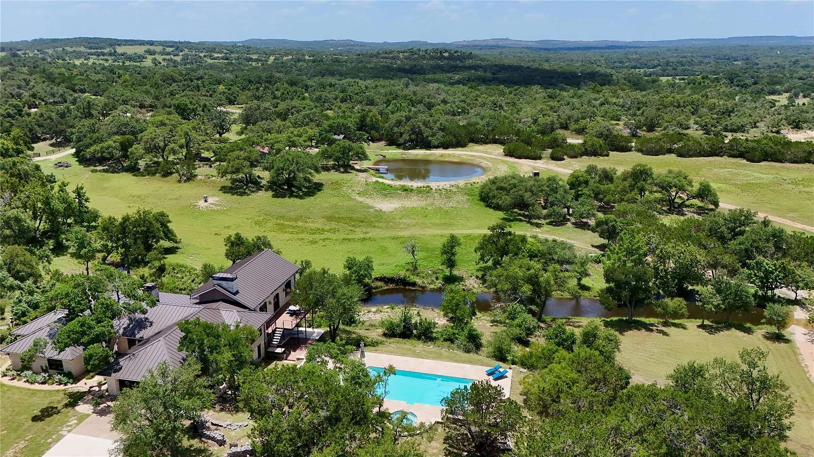 39.5 Acres of Land with Home for Sale in Dripping Springs, Texas