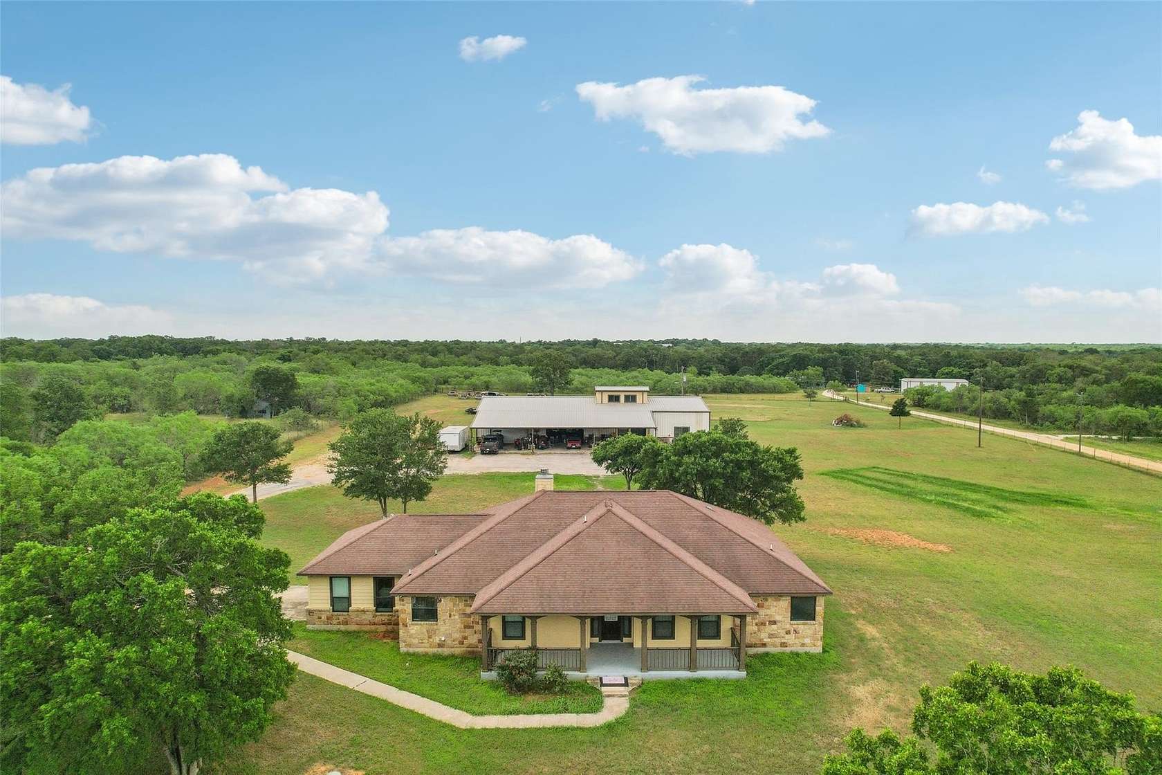 10.2 Acres of Land with Home for Sale in Dale, Texas