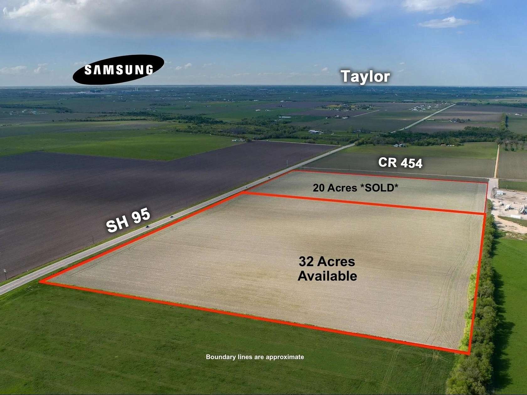 32 Acres of Land for Sale in Taylor, Texas