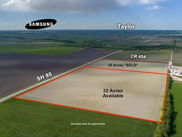 32 Acres of Land for Sale in Taylor, Texas