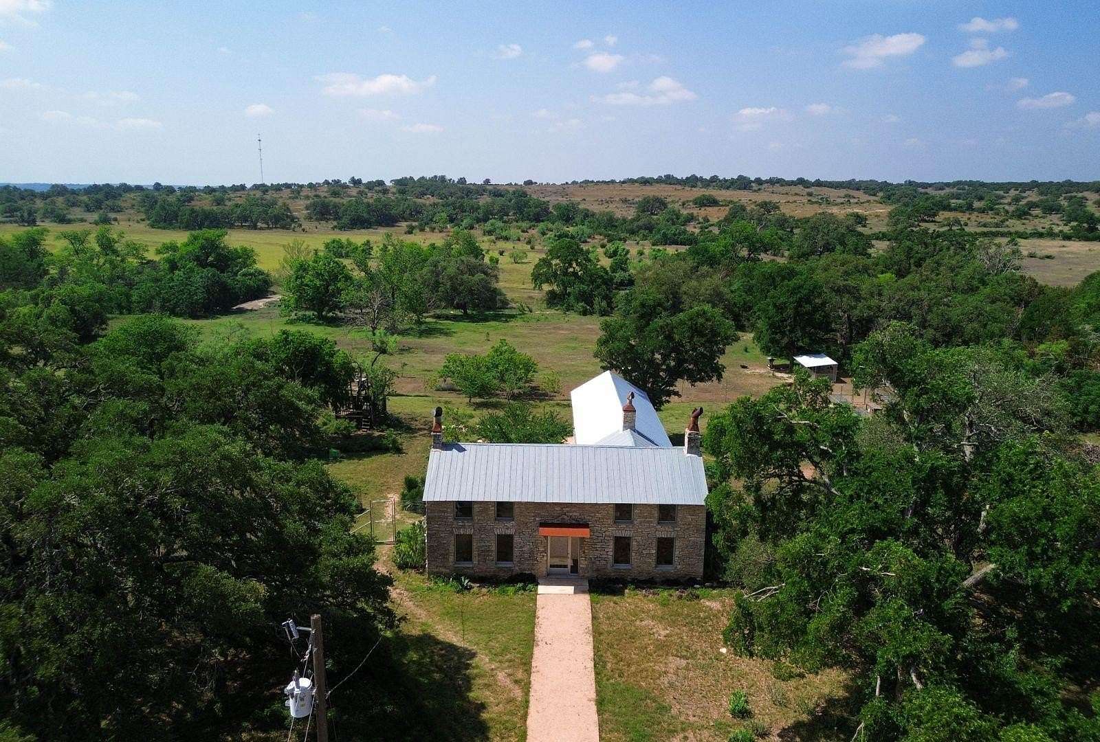 19 Acres of Land with Home for Sale in Round Mountain, Texas