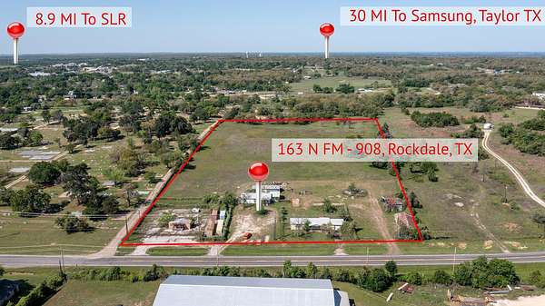 9.25 Acres of Commercial Land for Sale in Rockdale, Texas
