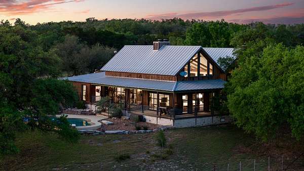 56.5 Acres of Agricultural Land with Home for Sale in Spring Branch, Texas