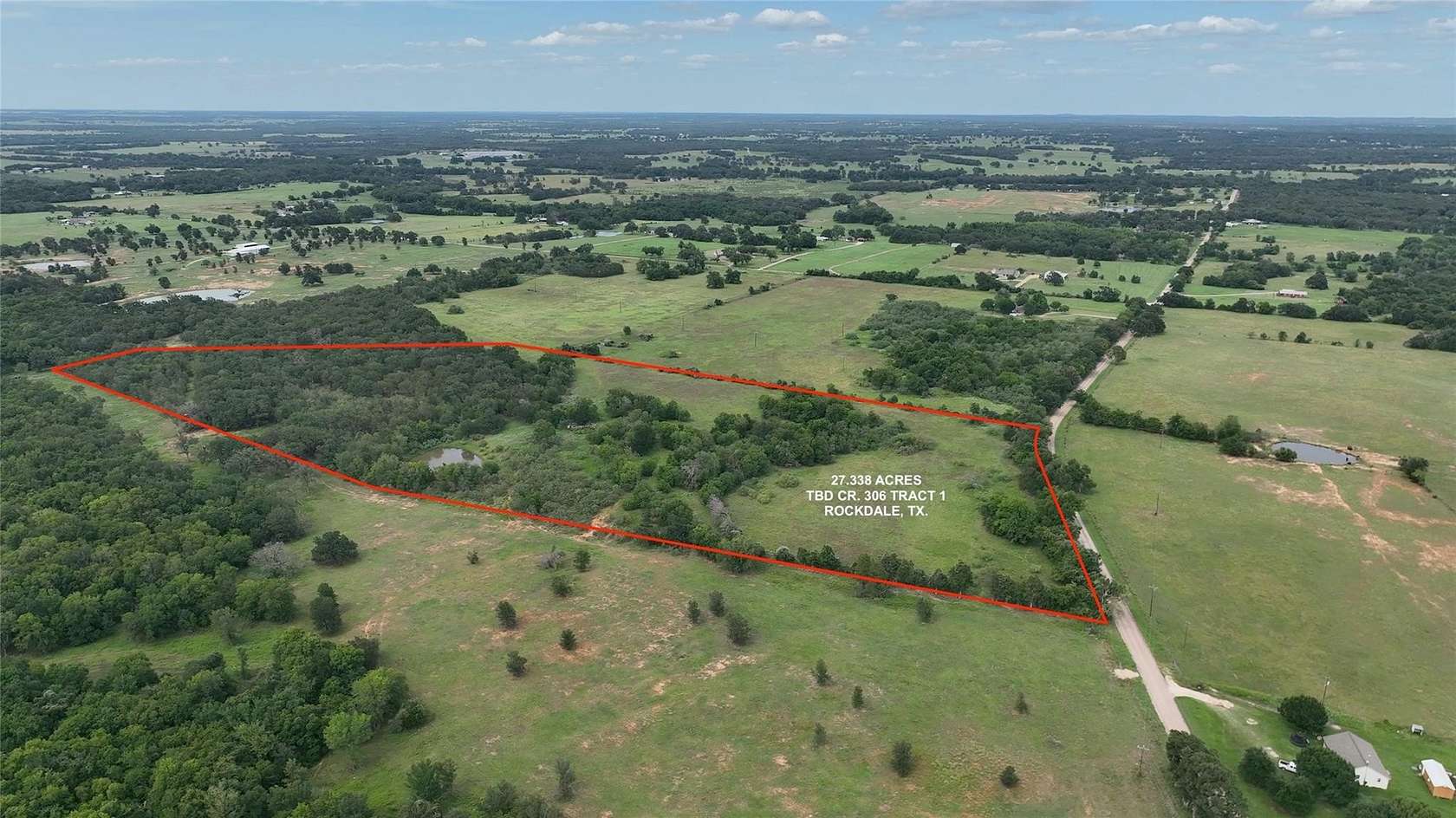 27.3 Acres of Agricultural & Residential Land for Sale in Rockdale, Texas