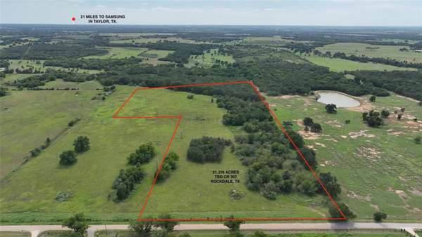 21.3 Acres of Recreational Land for Sale in Rockdale, Texas
