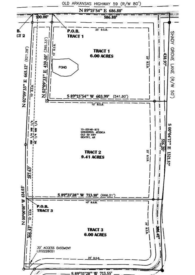 9.4 Acres of Commercial Land for Sale in Gentry, Arkansas
