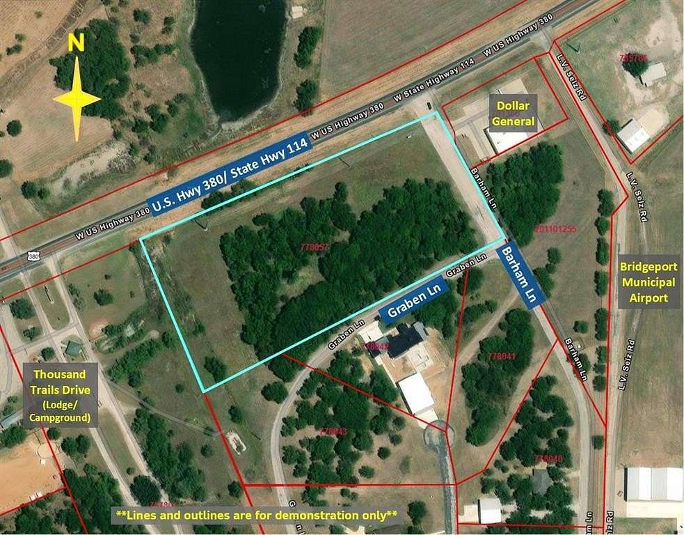 7.37 Acres of Commercial Land for Sale in Bridgeport, Texas