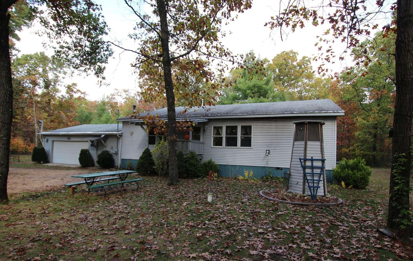 5 Acres of Residential Land with Home for Sale in Newaygo, Michigan