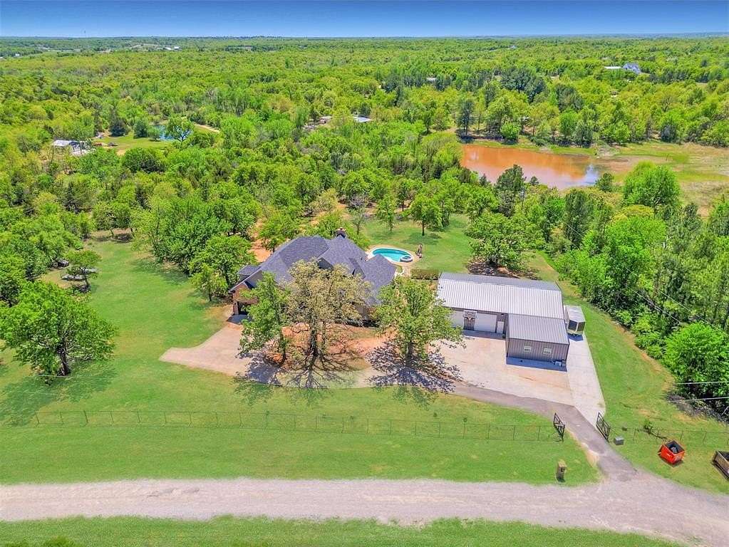 5 Acres of Residential Land with Home for Sale in Choctaw, Oklahoma