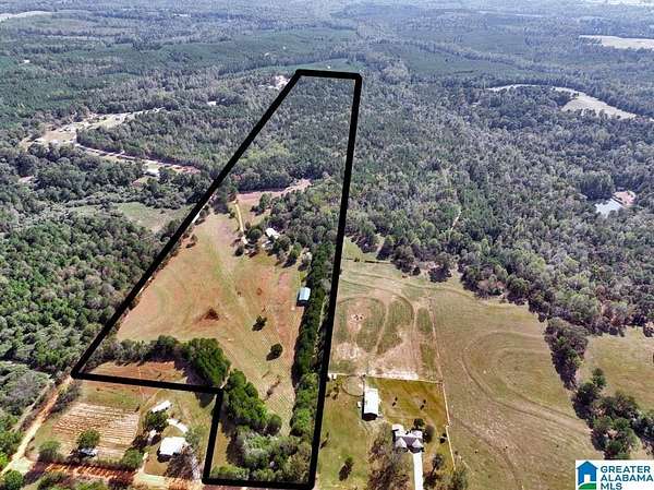 58 Acres of Land with Home for Sale in Clanton, Alabama