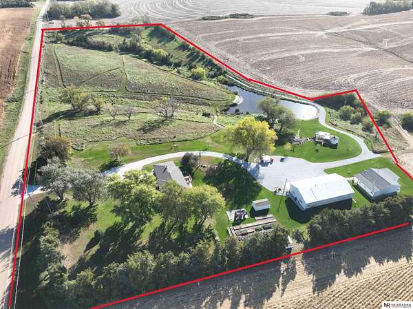 14.6 Acres of Land with Home for Sale in Malmo, Nebraska