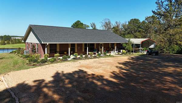 55.5 Acres of Agricultural Land with Home for Sale in De Queen, Arkansas