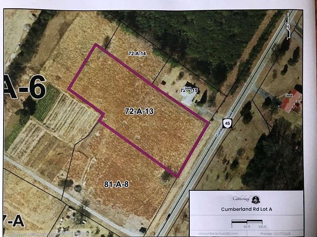 2 Acres of Residential Land for Sale in Cumberland, Virginia
