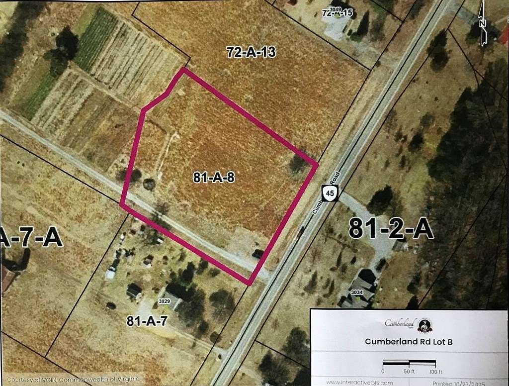 2 Acres of Residential Land for Sale in Cumberland, Virginia