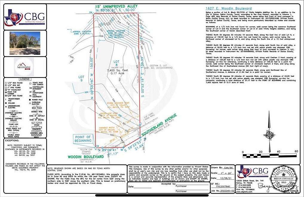 0.17 Acres of Land for Sale in Dallas, Texas