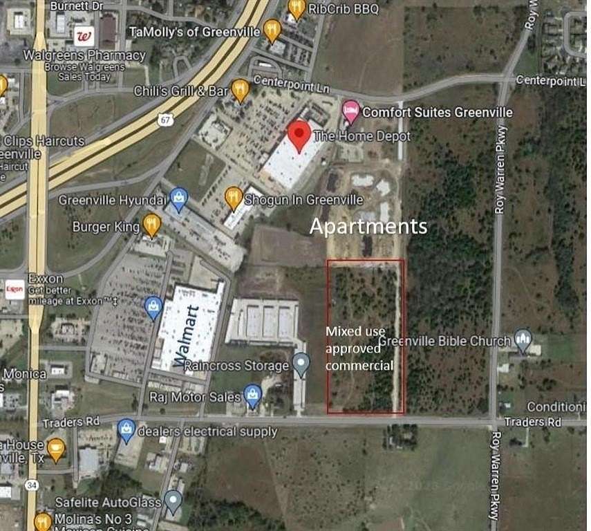 9.63 Acres of Mixed-Use Land for Sale in Greenville, Texas