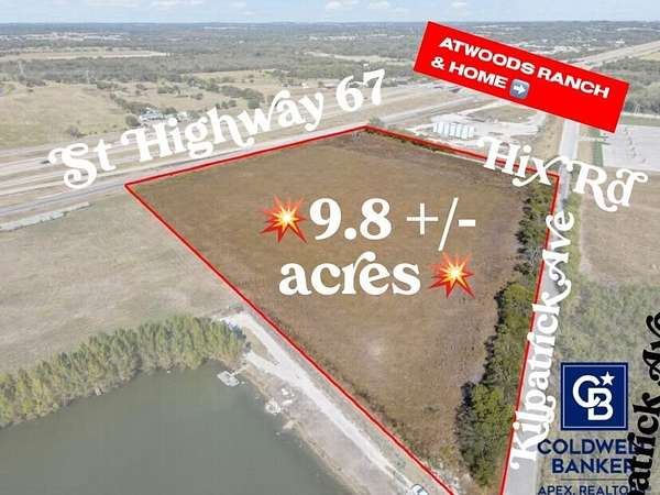 9.83 Acres of Commercial Land for Sale in Cleburne, Texas