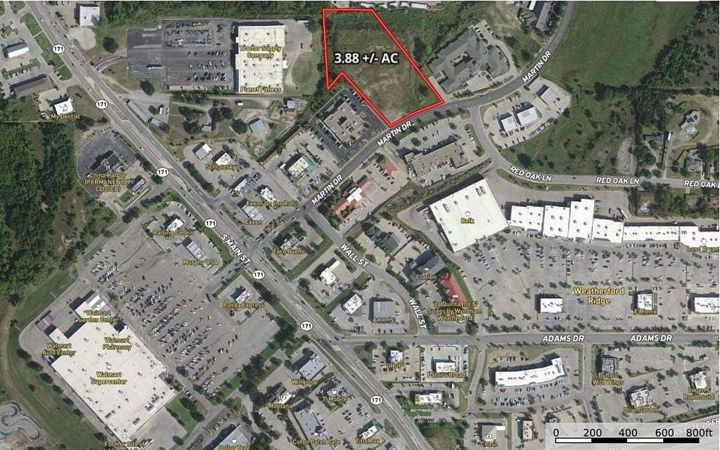 3.88 Acres of Commercial Land for Sale in Weatherford, Texas
