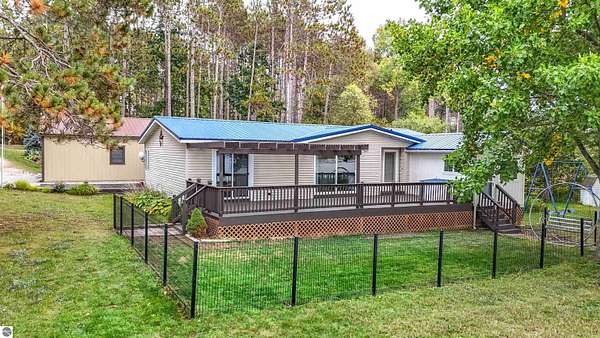 4 Acres of Residential Land with Home for Sale in Sears, Michigan