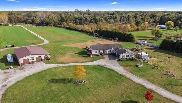 10 Acres of Land with Home for Sale in Rensselaer, Indiana