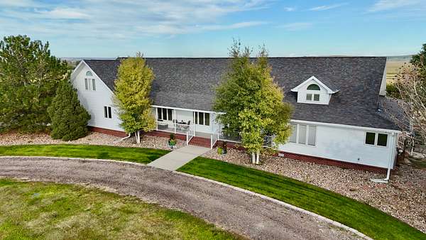 12.4 Acres of Recreational Land with Home for Sale in Gering, Nebraska