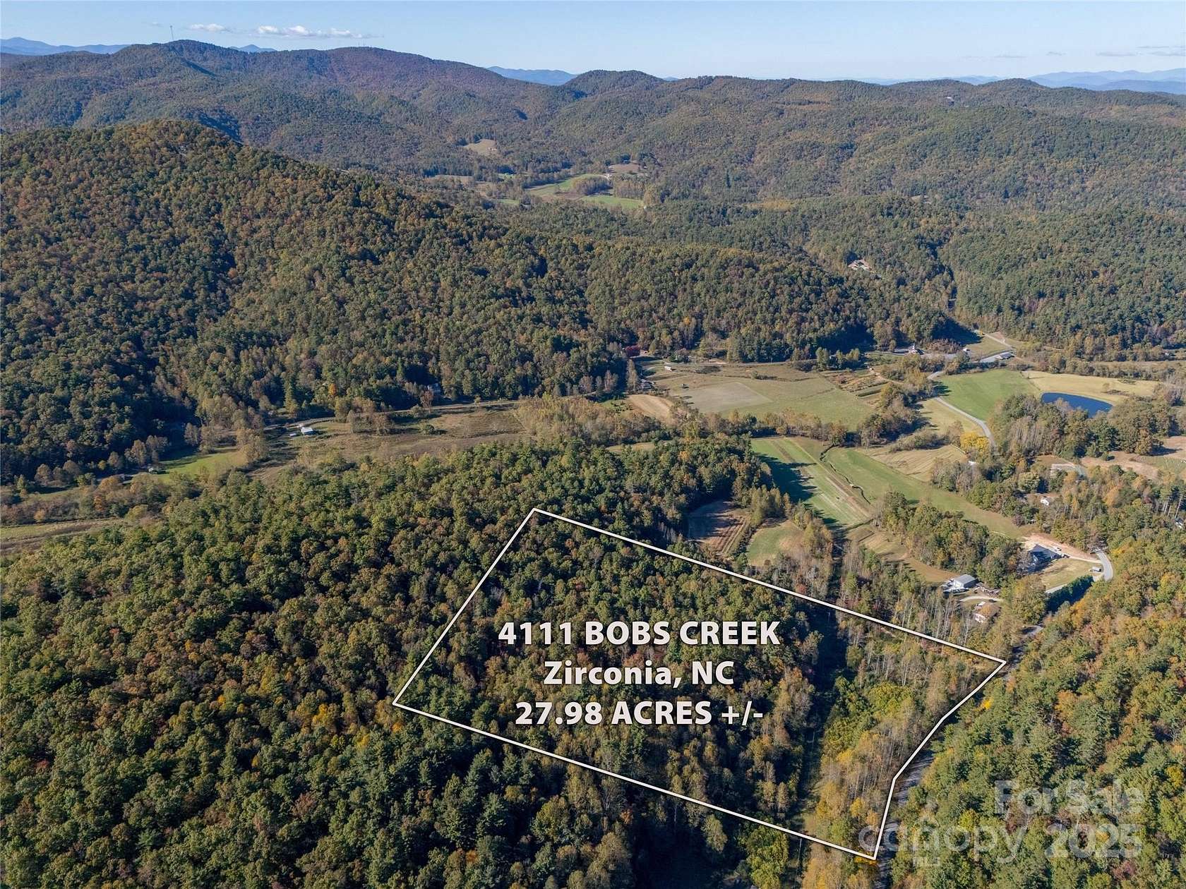 28 Acres of Recreational Land for Sale in Zirconia, North Carolina