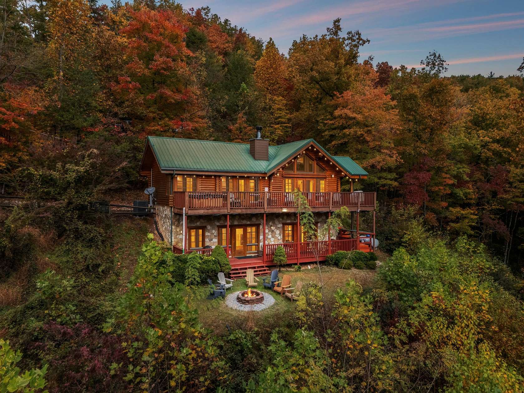 2.86 Acres of Residential Land with Home for Sale in Gatlinburg, Tennessee