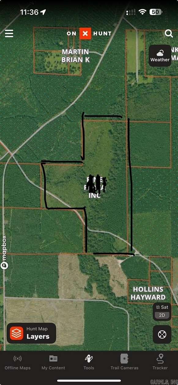 160 Acres of Recreational Land for Sale in Meridian, Arkansas