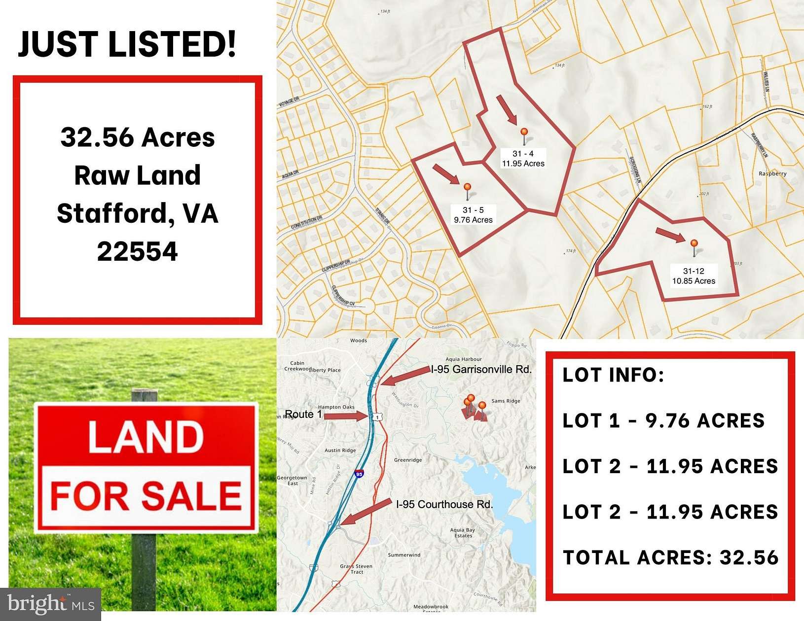 32.6 Acres of Land for Sale in Stafford, Virginia