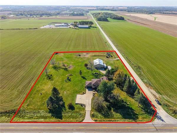 3.83 Acres of Residential Land with Home for Sale in Mantorville Township, Minnesota