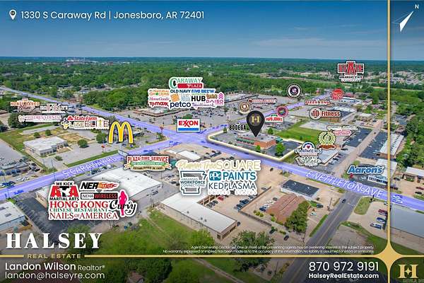 1.55 Acres of Improved Commercial Land for Sale in Jonesboro, Arkansas