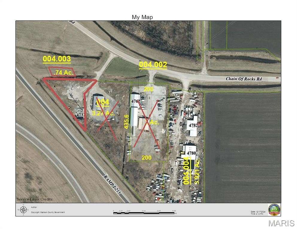 0.74 Acres of Commercial Land for Sale in Granite City, Illinois