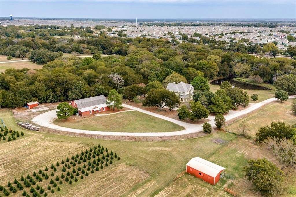22.8 Acres of Agricultural Land with Home for Sale in Cross Roads, Texas
