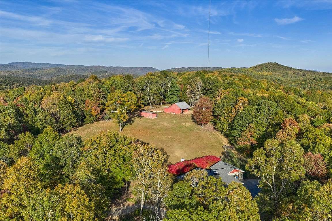 12.2 Acres of Land with Home for Sale in Cedar Mountain, North Carolina
