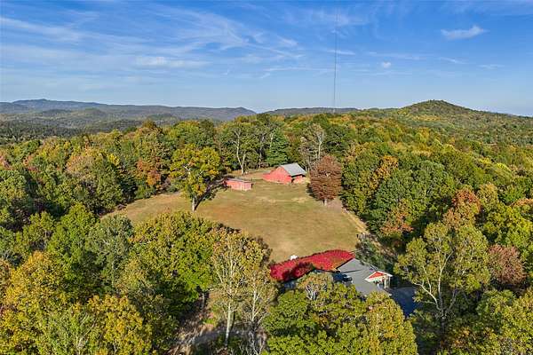 12.2 Acres of Land with Home for Sale in Cedar Mountain, North Carolina
