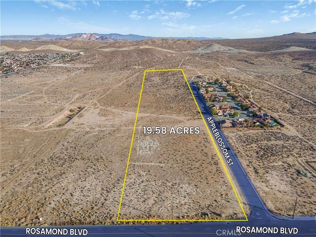 19.6 Acres of Land for Sale in Rosamond, California