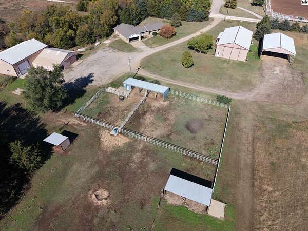 11.2 Acres of Land with Home for Sale in Brookville, Kansas