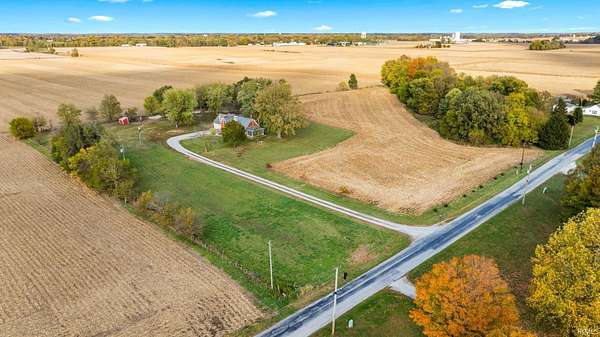 7.68 Acres of Land with Home for Sale in North Manchester, Indiana