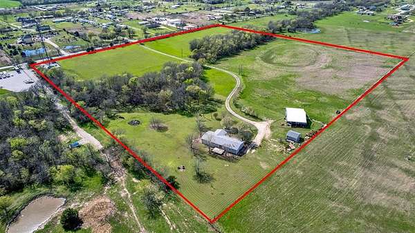 22.9 Acres of Agricultural Land with Home for Sale in Royse City, Texas